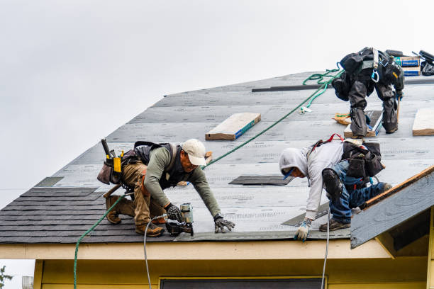 Professional Gutter Installation technician working in Caldwell, ID